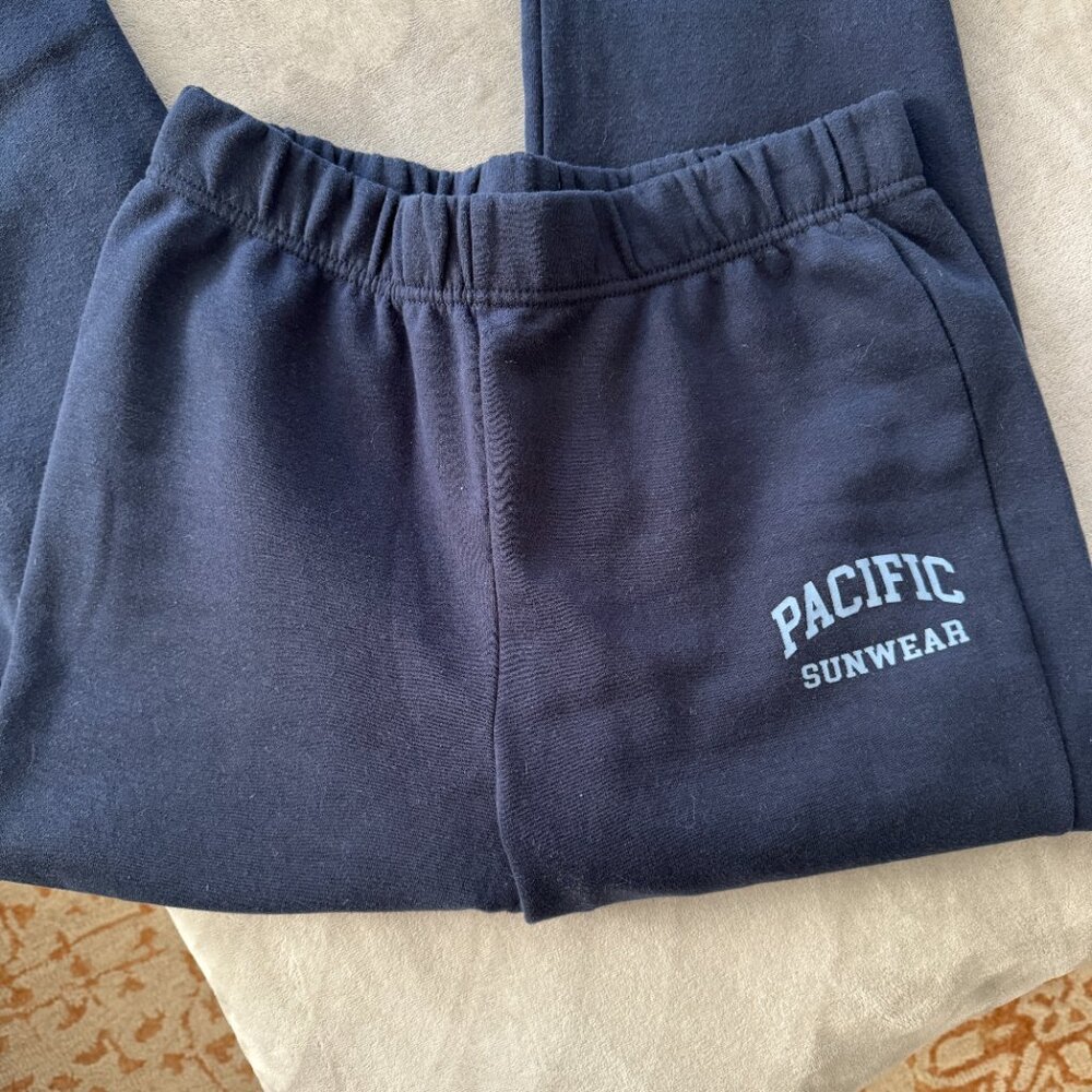 Like NEW Navy Blue Pacific Sunwear Jogger Sweatpants Sz M - Picture 2 of 6